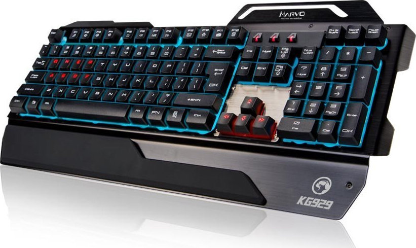 Marvo KG 929 Gaming Semi-Mechanical Πληκτρολόγιο με Φωτιζόμενα πλήκτρα