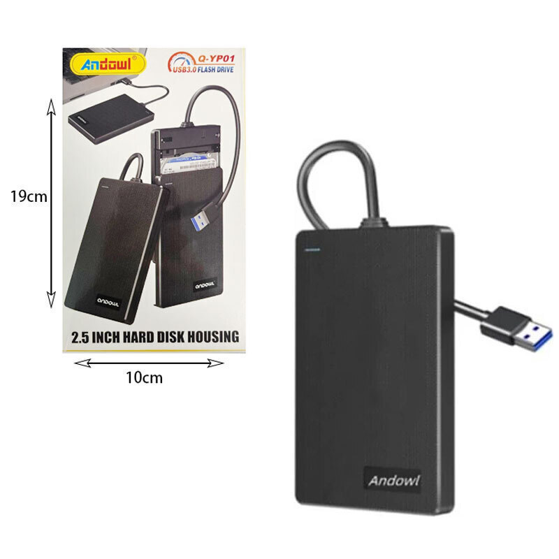 Andowl Θήκη για Σκληρό Δίσκο 2.5" SATA III με σύνδεση USB 3.0