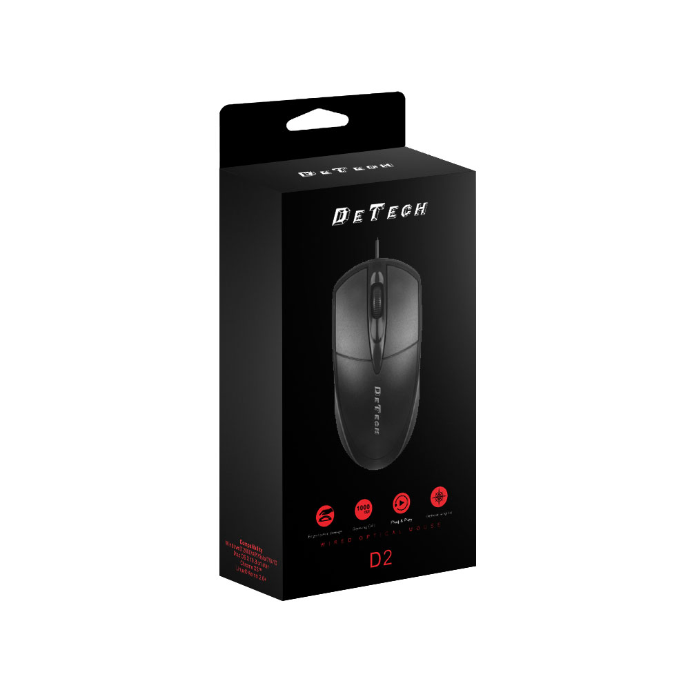 Ποντίκι DeTech D2 Με Καλώδιο Usb