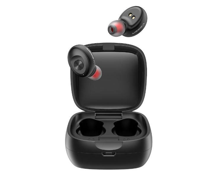 Veger XG08 In-ear Bluetooth Handsfree Ακουστικά με Θήκη Φόρτισης Μαύρα