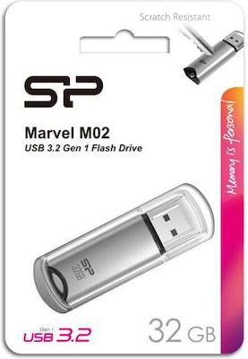 Silicon Power Marvel M02 32GB USB 3.2 Stick Γκρι