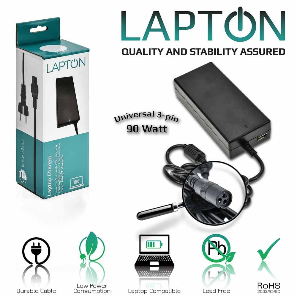 Τροφοδοτικό Laptop Universal 3Pin 90w