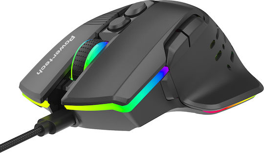 Powertech RGB Gaming Ποντίκι 12000 DPI Μαύρο