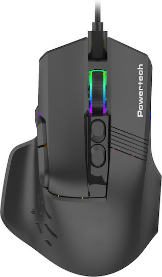 Powertech RGB Gaming Ποντίκι 12000 DPI Μαύρο