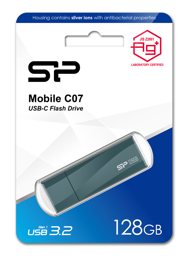 Silicon Power Mobile C07 32GB USB 3.2 Stick με σύνδεση USB-C Μπλε