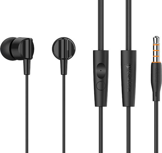 Celebrat G35-BK In-ear Handsfree Ακουστικά με Βύσμα 3.5mm Μαύρο