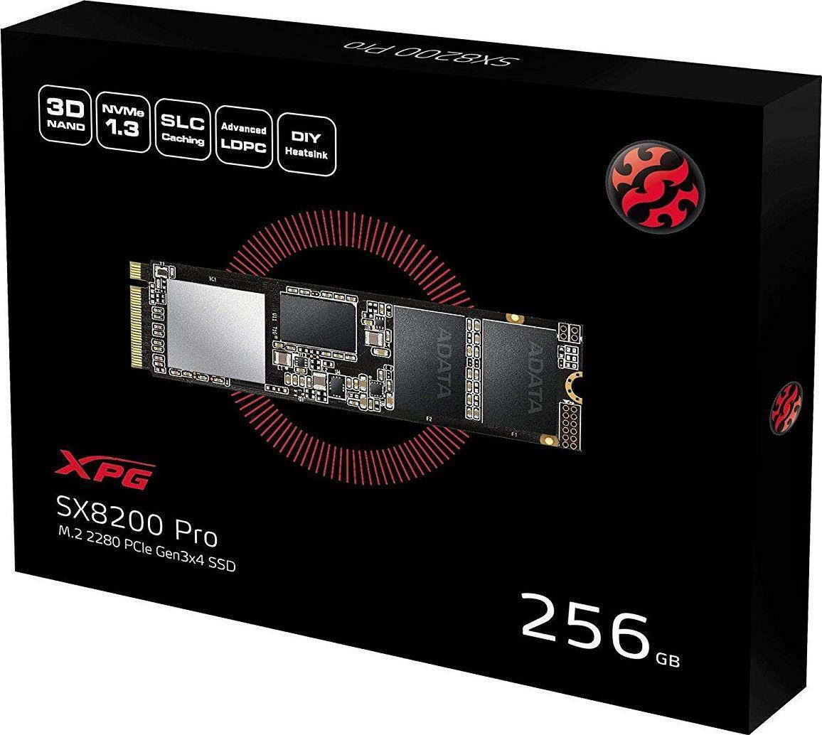 Adata XPG SX8200 Pro SSD 256GB M.2 NVMe PCI Express 3.0
