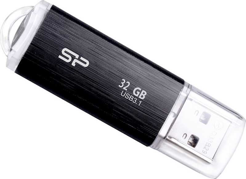 Silicon Power Blaze B02 32GB USB 3.1 Stick Μαύρο