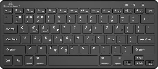 Powertech PT-1153 Ασύρματο Bluetooth Πληκτρολόγιο Ελληνικό