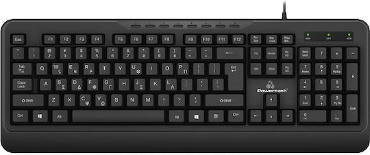 Powertech PT-1066 Πληκτρολόγιο Ελληνικό