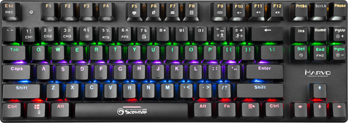 Marvo Scorpion KG 914 Μηχανικό Rgb Πληκτρολόγιο (Μπλέ Διακόπτες)