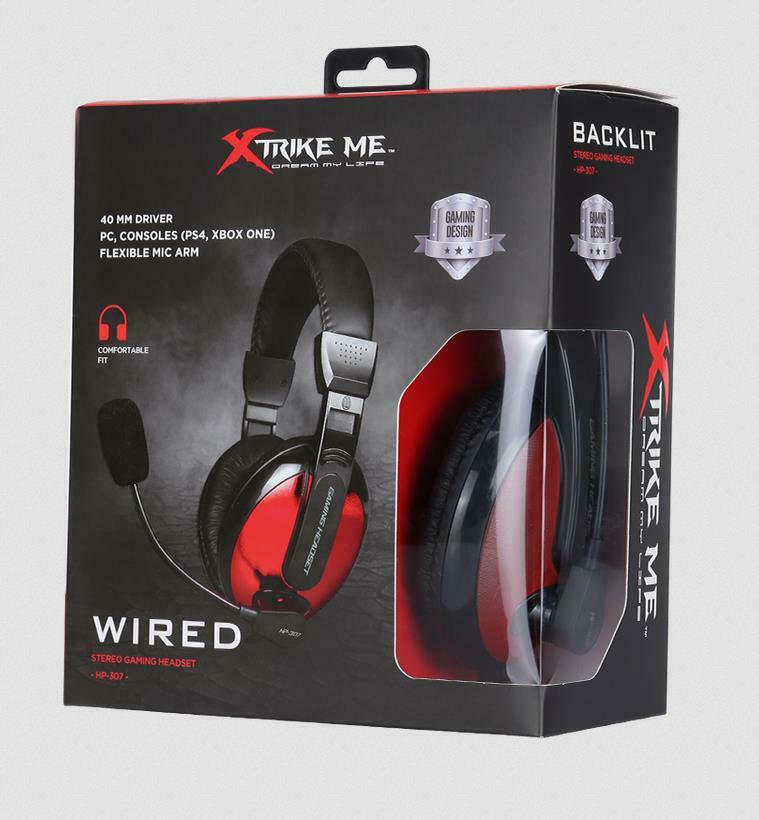 Xtrike Me HP-307 Over Ear Gaming Ακουστικά (3.5mm)